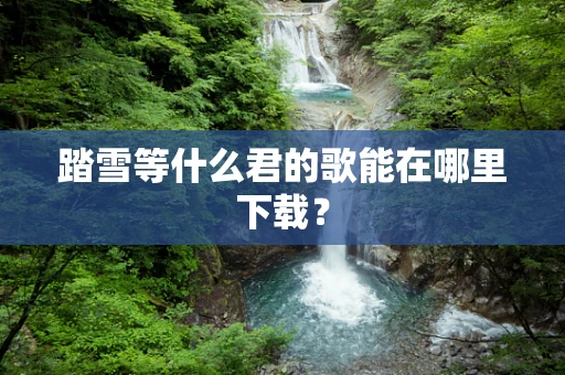 踏雪等什么君的歌能在哪里下载？