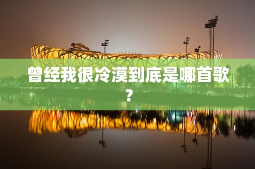 曾经我很冷漠到底是哪首歌？