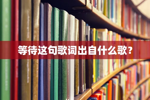 等待这句歌词出自什么歌？