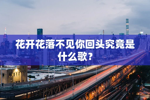 花开花落不见你回头究竟是什么歌？