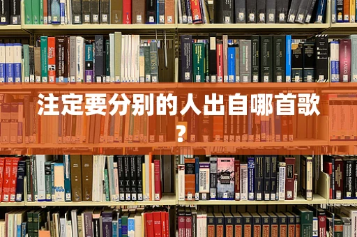 注定要分别的人出自哪首歌？
