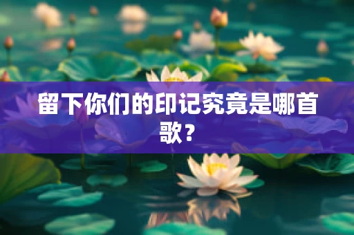 留下你们的印记究竟是哪首歌？