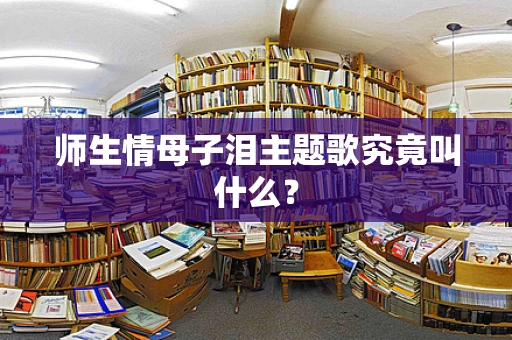 师生情母子泪主题歌究竟叫什么？