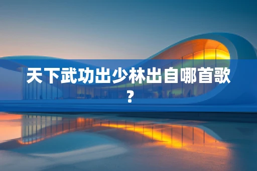 天下武功出少林出自哪首歌？
