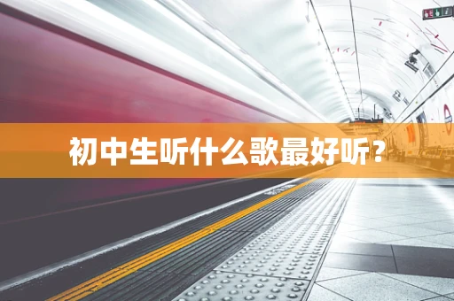 初中生听什么歌最好听？