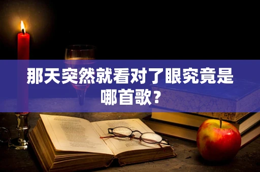 那天突然就看对了眼究竟是哪首歌？