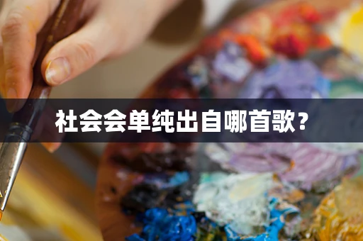 社会会单纯出自哪首歌？