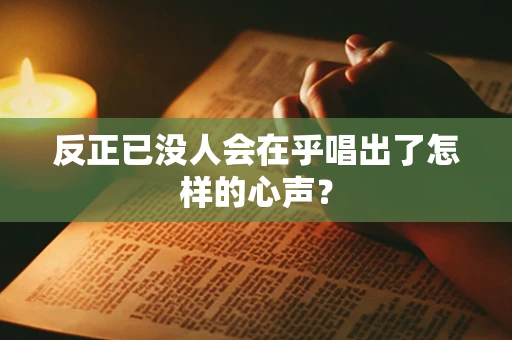 反正已没人会在乎唱出了怎样的心声？