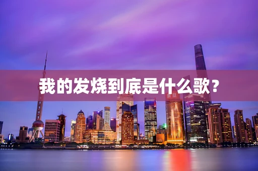 我的发烧到底是什么歌？