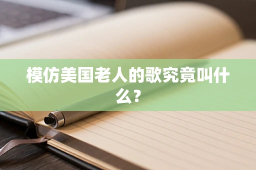 模仿美国老人的歌究竟叫什么？