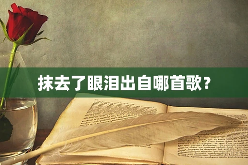 抹去了眼泪出自哪首歌？