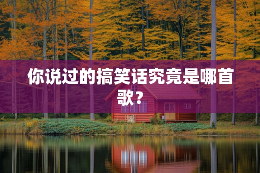 你说过的搞笑话究竟是哪首歌？