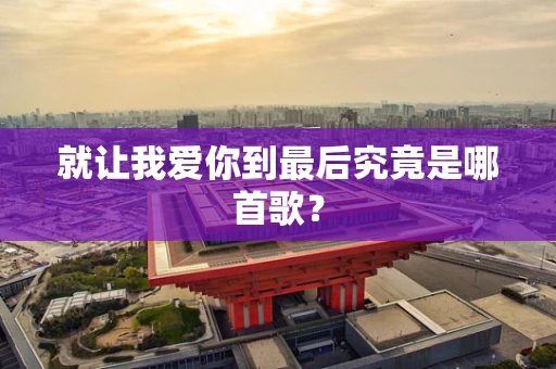 就让我爱你到最后究竟是哪首歌？