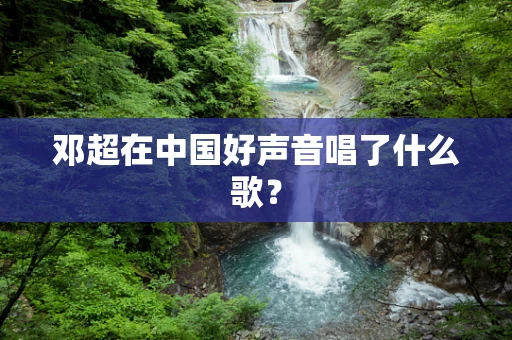 邓超在中国好声音唱了什么歌？