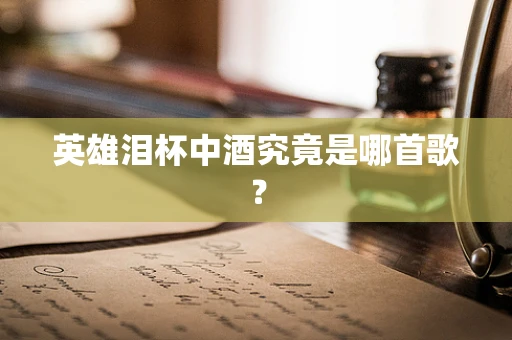 英雄泪杯中酒究竟是哪首歌？