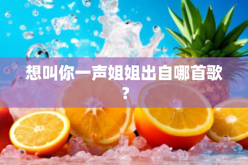 想叫你一声姐姐出自哪首歌？