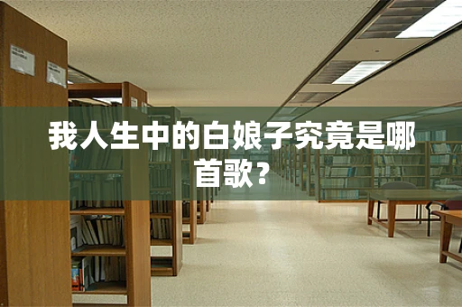 我人生中的白娘子究竟是哪首歌？