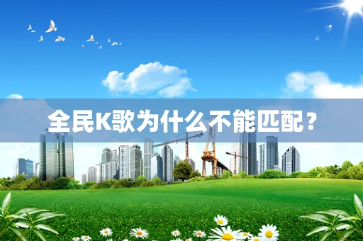 全民K歌为什么不能匹配？