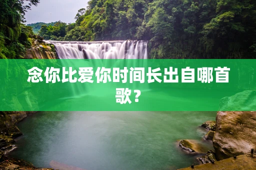 念你比爱你时间长出自哪首歌？
