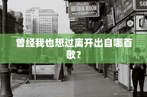 曾经我也想过离开出自哪首歌？