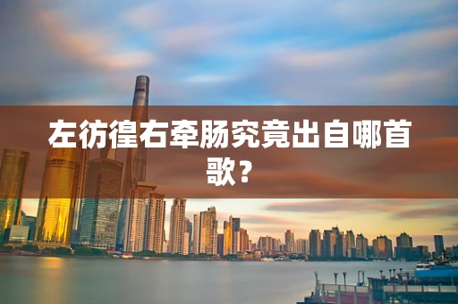 左彷徨右牵肠究竟出自哪首歌？