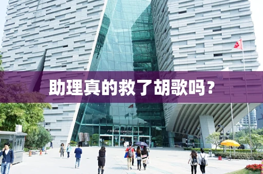 助理真的救了胡歌吗？
