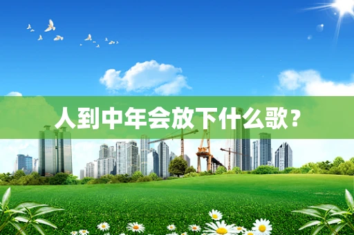 人到中年会放下什么歌？