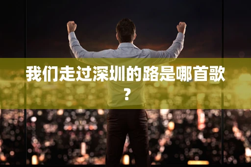 我们走过深圳的路是哪首歌？