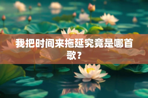 我把时间来拖延究竟是哪首歌？