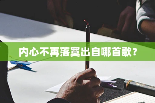 内心不再落寞出自哪首歌？