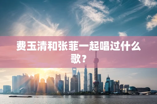 费玉清和张菲一起唱过什么歌？