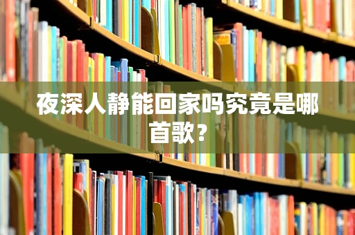 夜深人静能回家吗究竟是哪首歌？