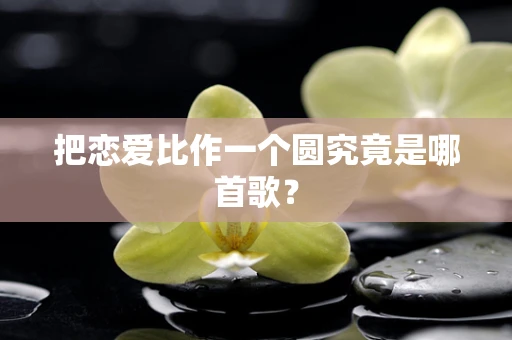 把恋爱比作一个圆究竟是哪首歌？