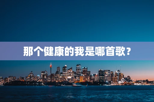 那个健康的我是哪首歌？