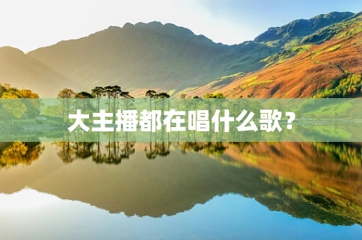 大主播都在唱什么歌？