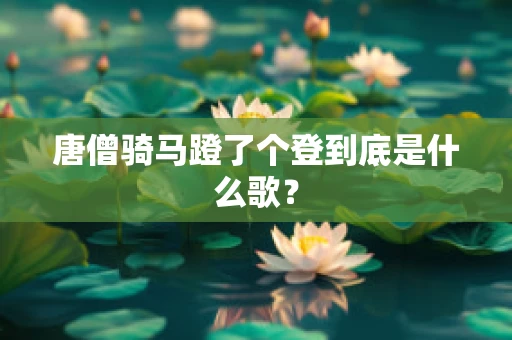 唐僧骑马蹬了个登到底是什么歌？