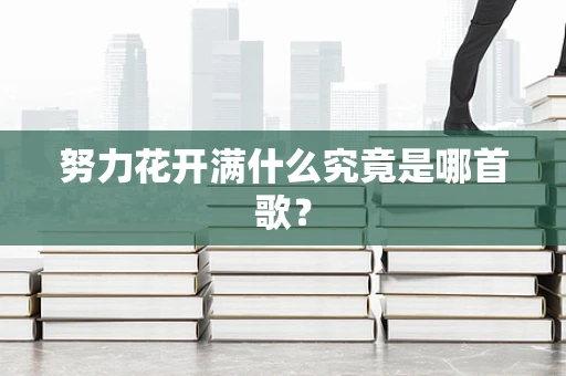 努力花开满什么究竟是哪首歌？