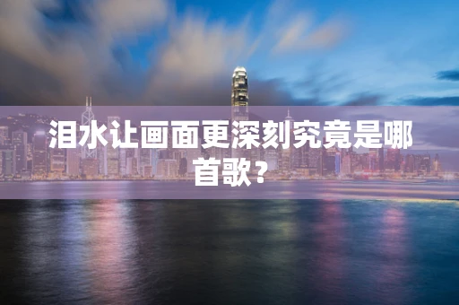 泪水让画面更深刻究竟是哪首歌？