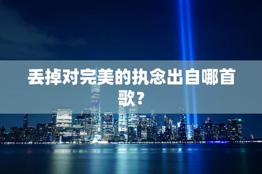 丢掉对完美的执念出自哪首歌？