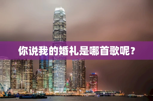你说我的婚礼是哪首歌呢？