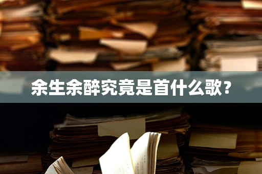 余生余醉究竟是首什么歌？