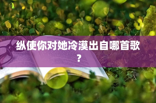 纵使你对她冷漠出自哪首歌？