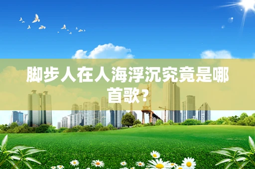 脚步人在人海浮沉究竟是哪首歌？