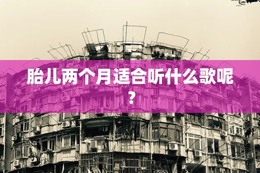 胎儿两个月适合听什么歌呢？