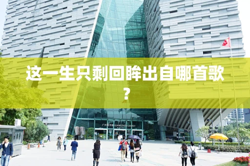 这一生只剩回眸出自哪首歌？