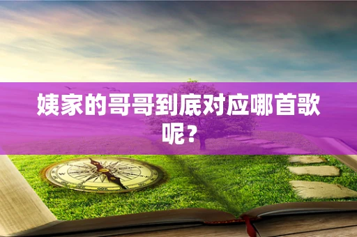 姨家的哥哥到底对应哪首歌呢？