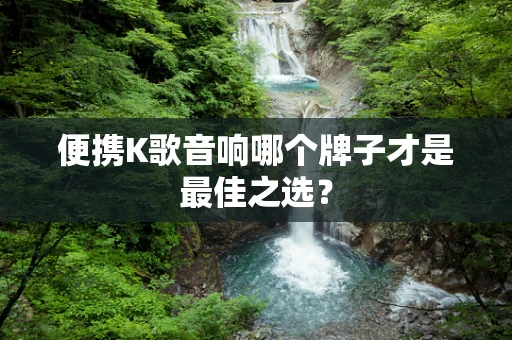 便携K歌音响哪个牌子才是最佳之选？