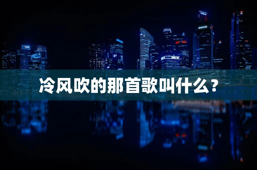 冷风吹的那首歌叫什么？