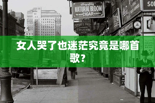 女人哭了也迷茫究竟是哪首歌？