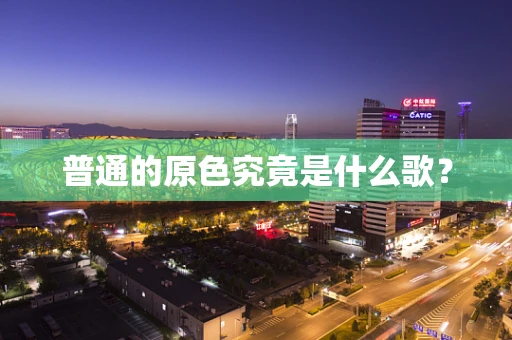 普通的原色究竟是什么歌？